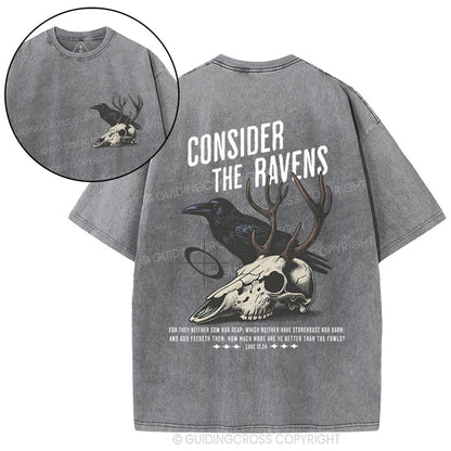 Consider The Ravens Chirstian Washed T-Shirt