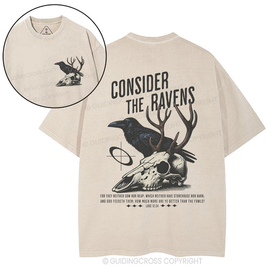 Consider The Ravens Chirstian Washed T-Shirt