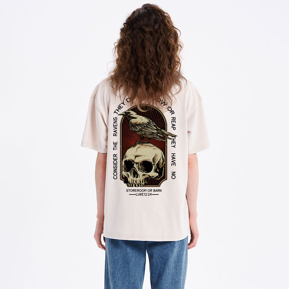 Consider The Ravens Christian Washed T-Shirt