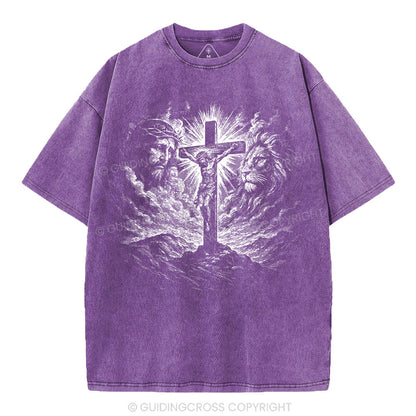 Crucifixion Of Jesus Washed T-Shirt