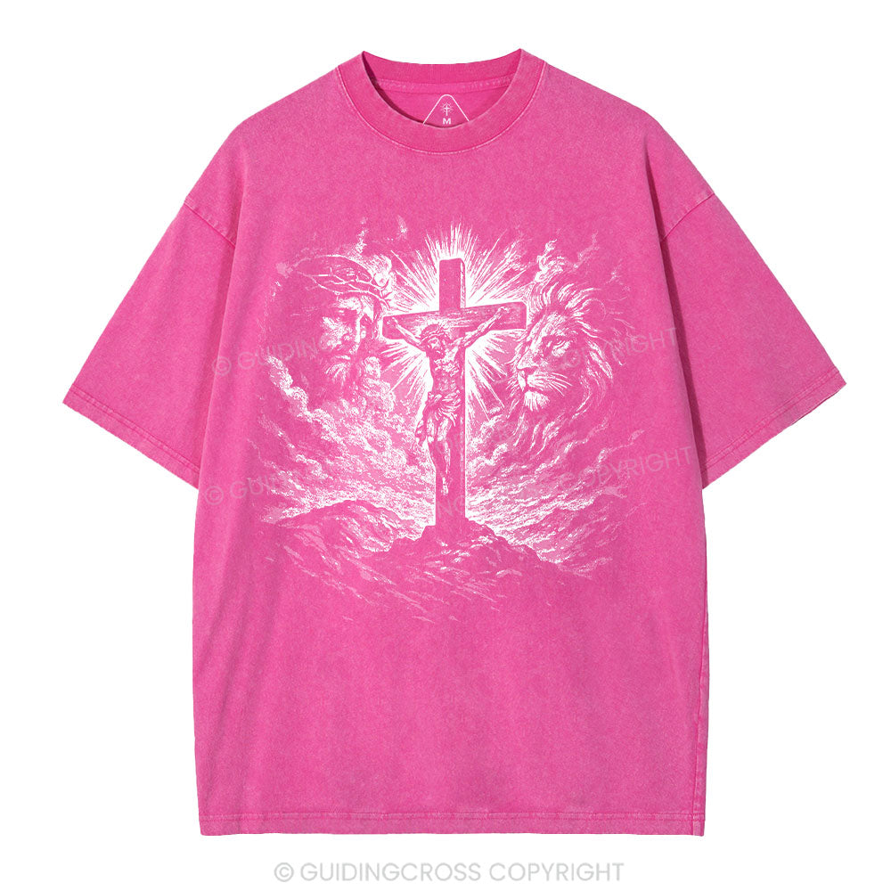 Crucifixion Of Jesus Washed T-Shirt