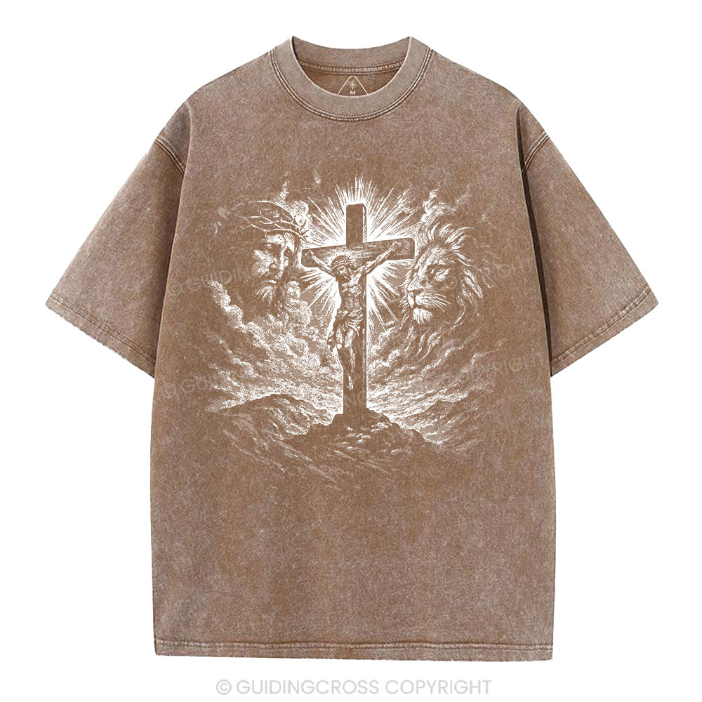 Crucifixion Of Jesus Washed T-Shirt