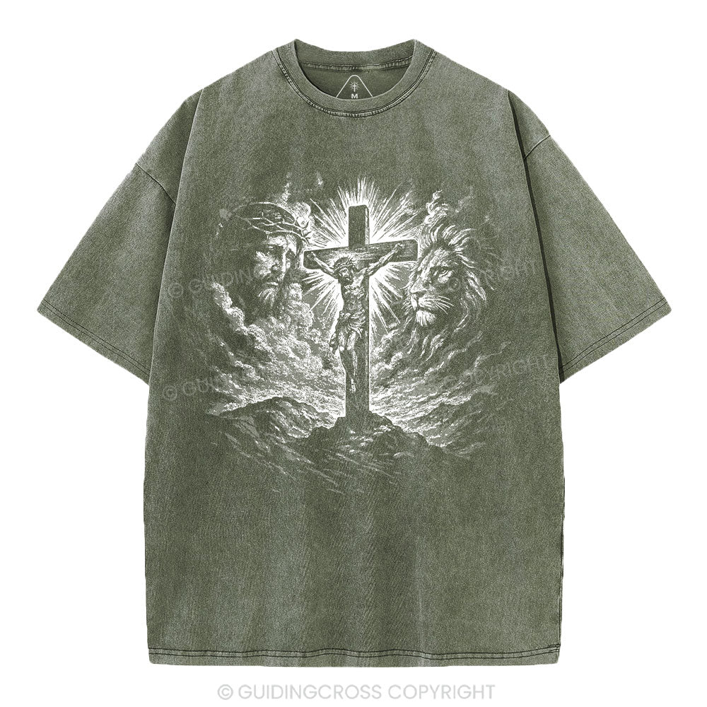 Crucifixion Of Jesus Washed T-Shirt