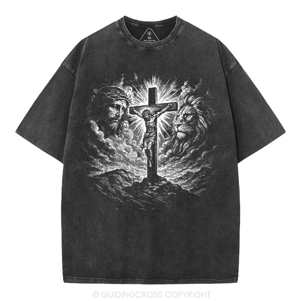 Crucifixion Of Jesus Washed T-Shirt