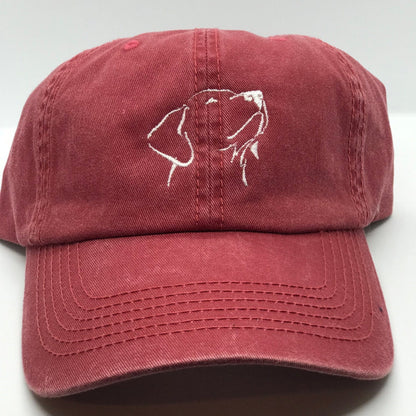 Custom Dog Face Outline Embroidered Hat | Gift For Pet Lovers