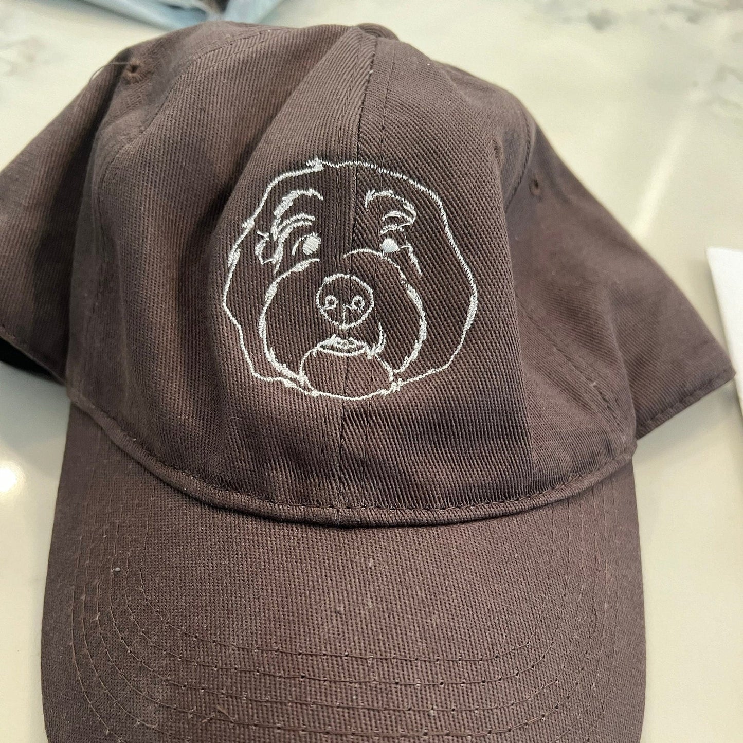 Custom Dog Face Outline Embroidered Hat | Gift For Pet Lovers