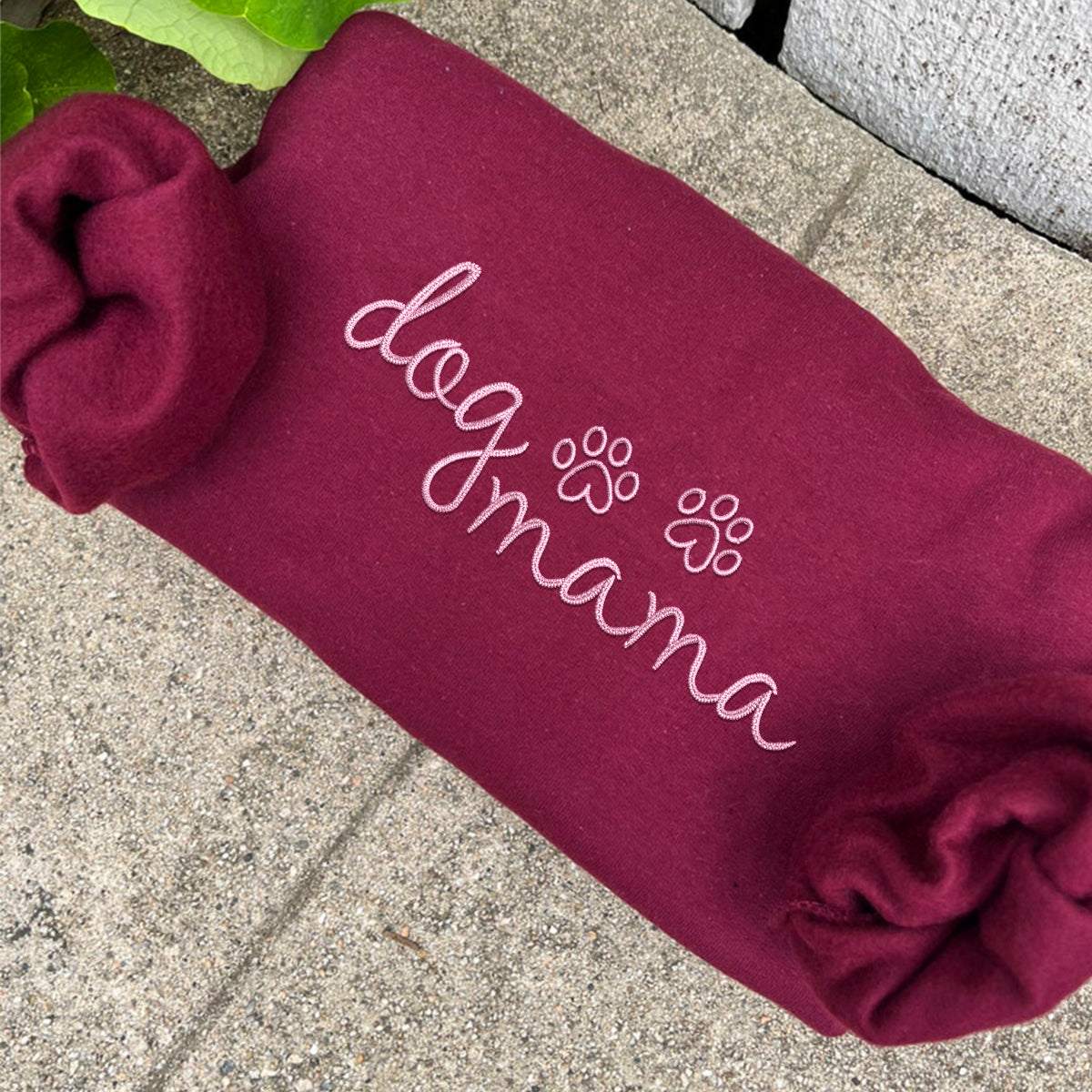 Custom Dog Mama Embroidered Hoodie | Gift For Pet Lovers