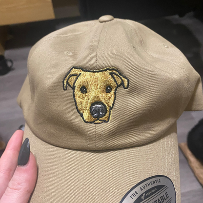 Custom Full-Color Cat Photo Embroidered Hat | Gift For Pet Lovers