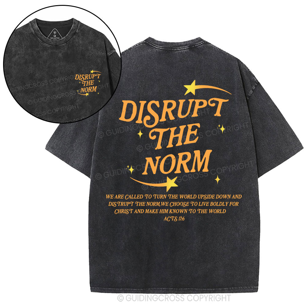Disrupt The Norm Christian Washed T-Shirt