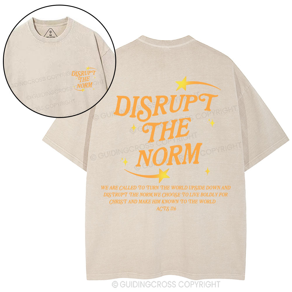 Disrupt The Norm Christian Washed T-Shirt