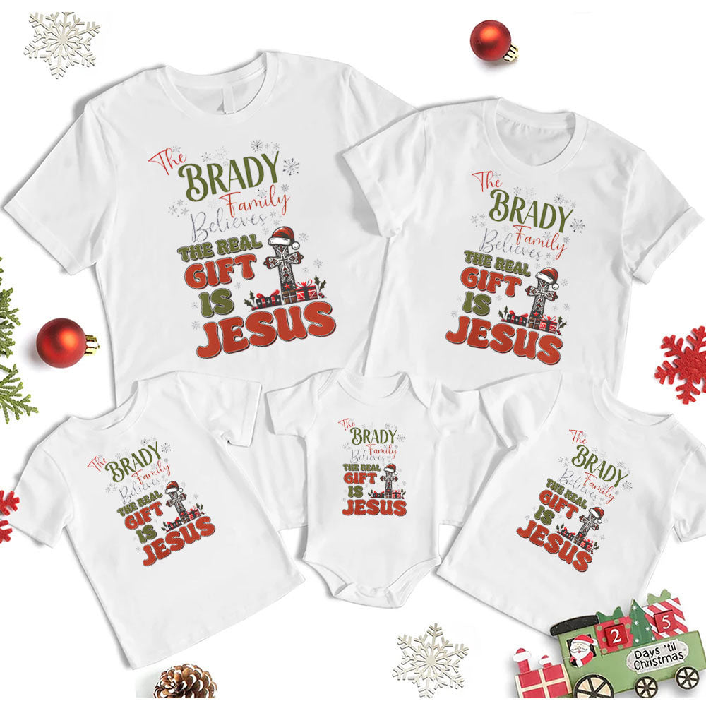 Personalized Family Believes Christmas Family Matching Shirts