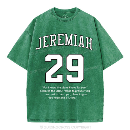 For I Know The Plans I Have For You Christian Washed T-Shirt