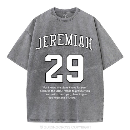 For I Know The Plans I Have For You Christian Washed T-Shirt