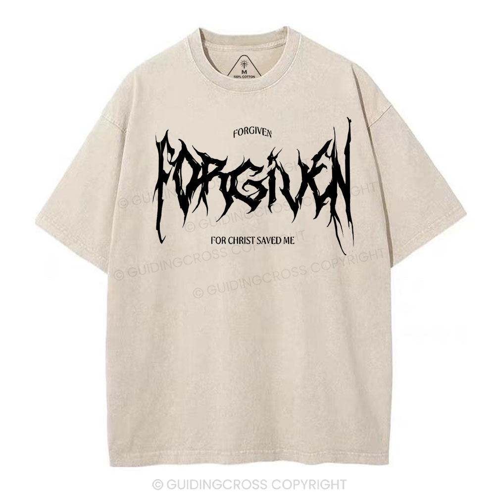 Forgiven Christian Washed T-Shirt