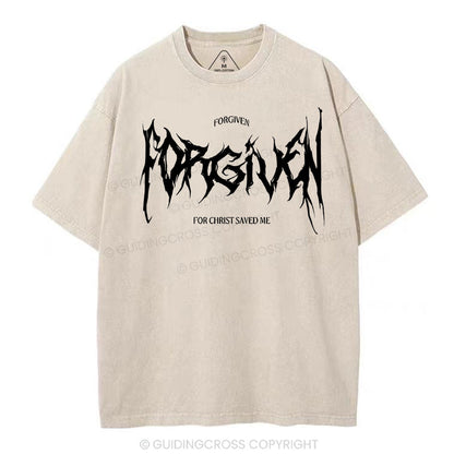 Forgiven Christian Washed T-Shirt