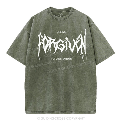 Forgiven Christian Washed T-Shirt