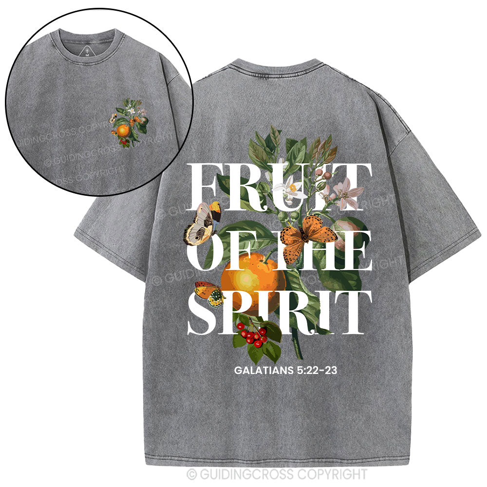 Fruit Of The Spirit Christian Washed T-Shirt