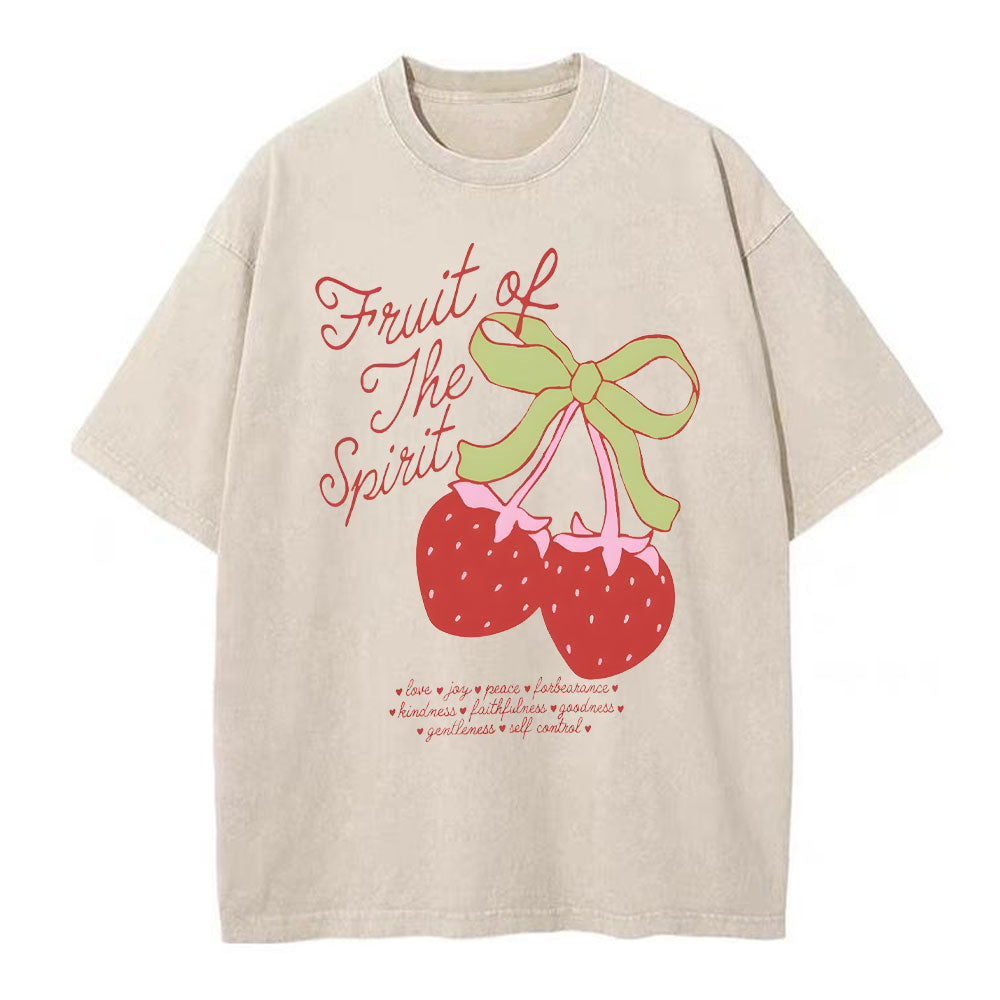 Fruit Of The Spirit Christian Washed T-Shirt