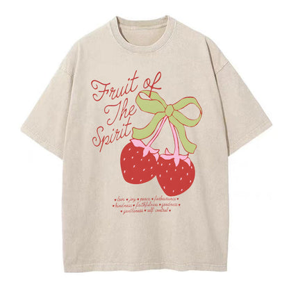 Fruit Of The Spirit Christian Washed T-Shirt