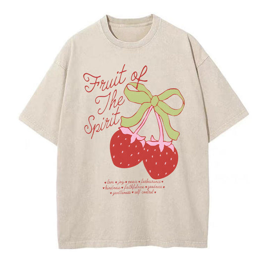 Fruit Of The Spirit Christian Washed T-Shirt