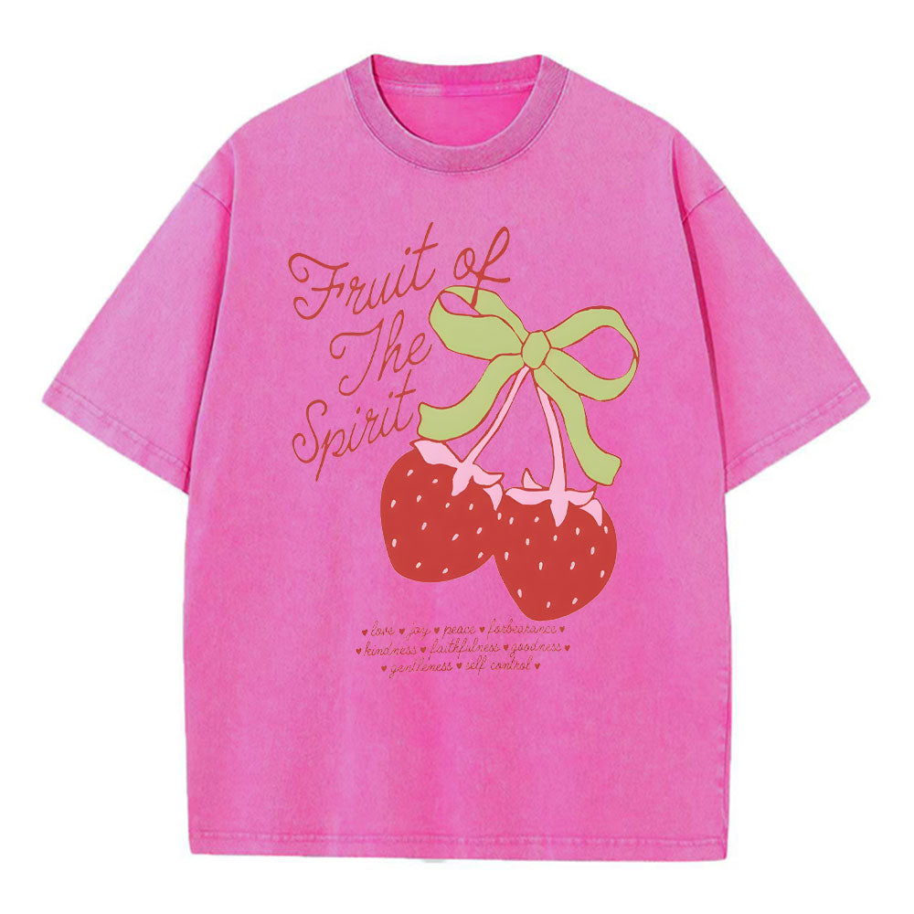 Fruit Of The Spirit Christian Washed T-Shirt