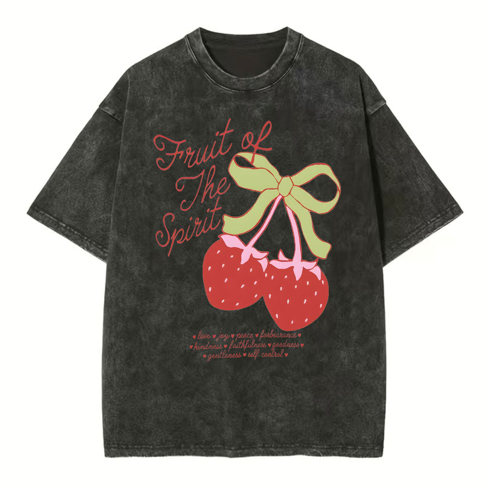 Fruit Of The Spirit Christian Washed T-Shirt