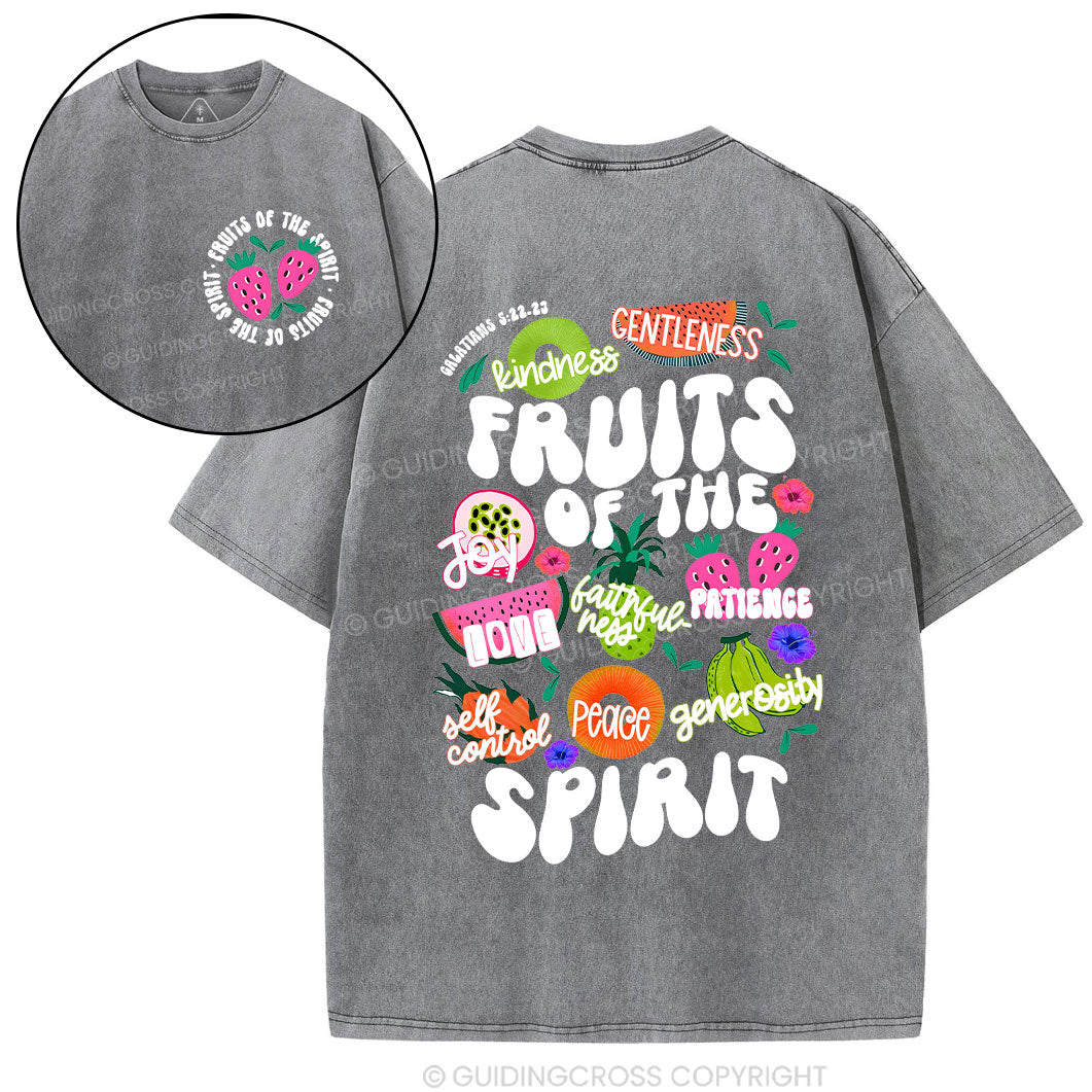 Fruit Of The Spirit Christian Washed T-Shirt