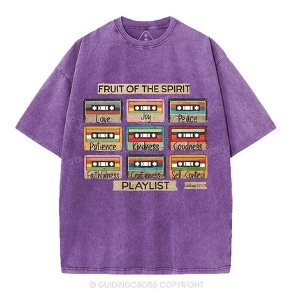 Fruit of The Spirit Christian Washed T-Shirt