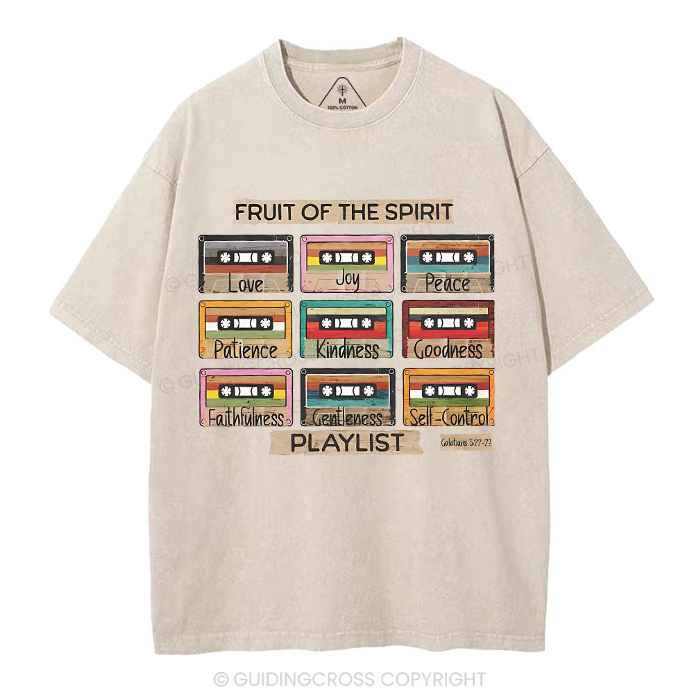 Fruit of The Spirit Christian Washed T-Shirt