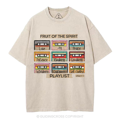 Fruit of The Spirit Christian Washed T-Shirt
