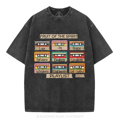 Fruit of The Spirit Christian Washed T-Shirt