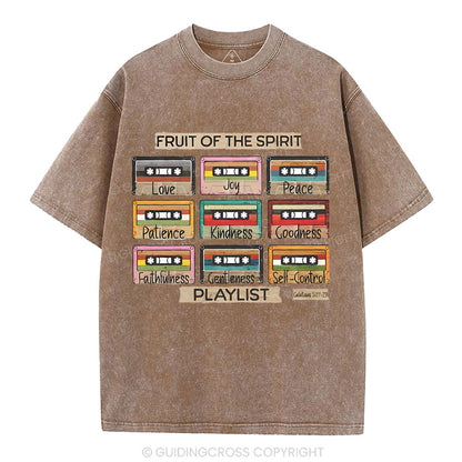 Fruit of The Spirit Christian Washed T-Shirt