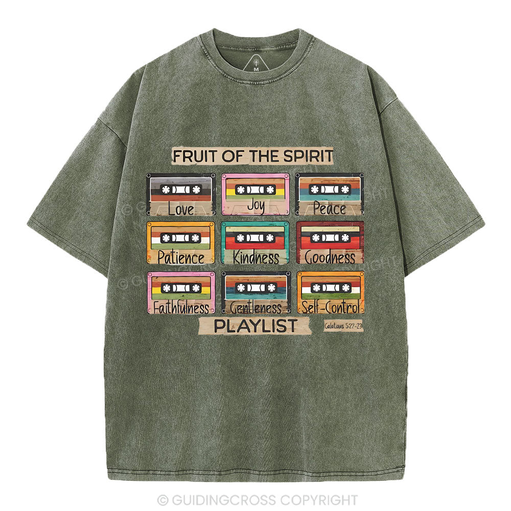 Fruit of The Spirit Christian Washed T-Shirt