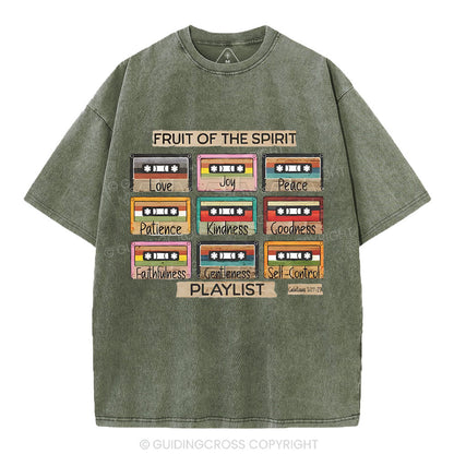 Fruit of The Spirit Christian Washed T-Shirt