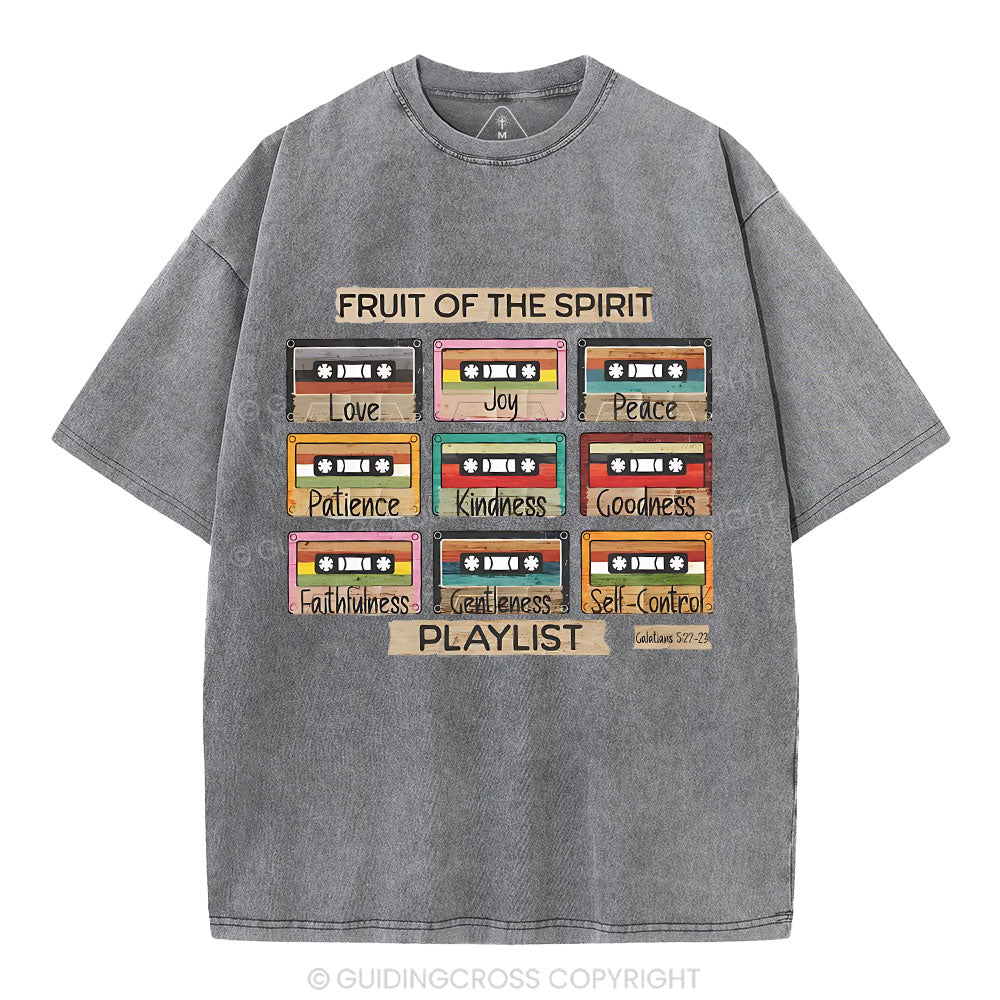 Fruit of The Spirit Christian Washed T-Shirt