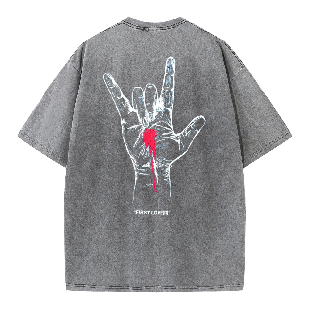 First Love Christian Washed T-Shirt