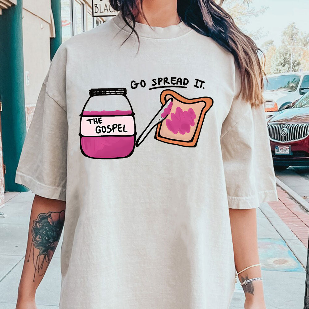 Go Spread It Christian Washed T-Shirt