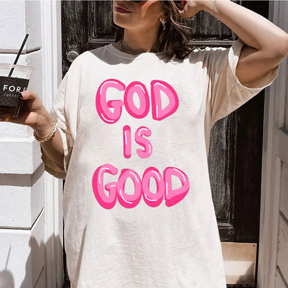 God Is Good Christian Washed T-Shirt
