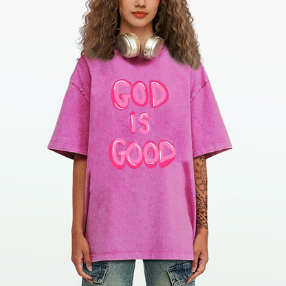 God Is Good Christian Washed T-Shirt