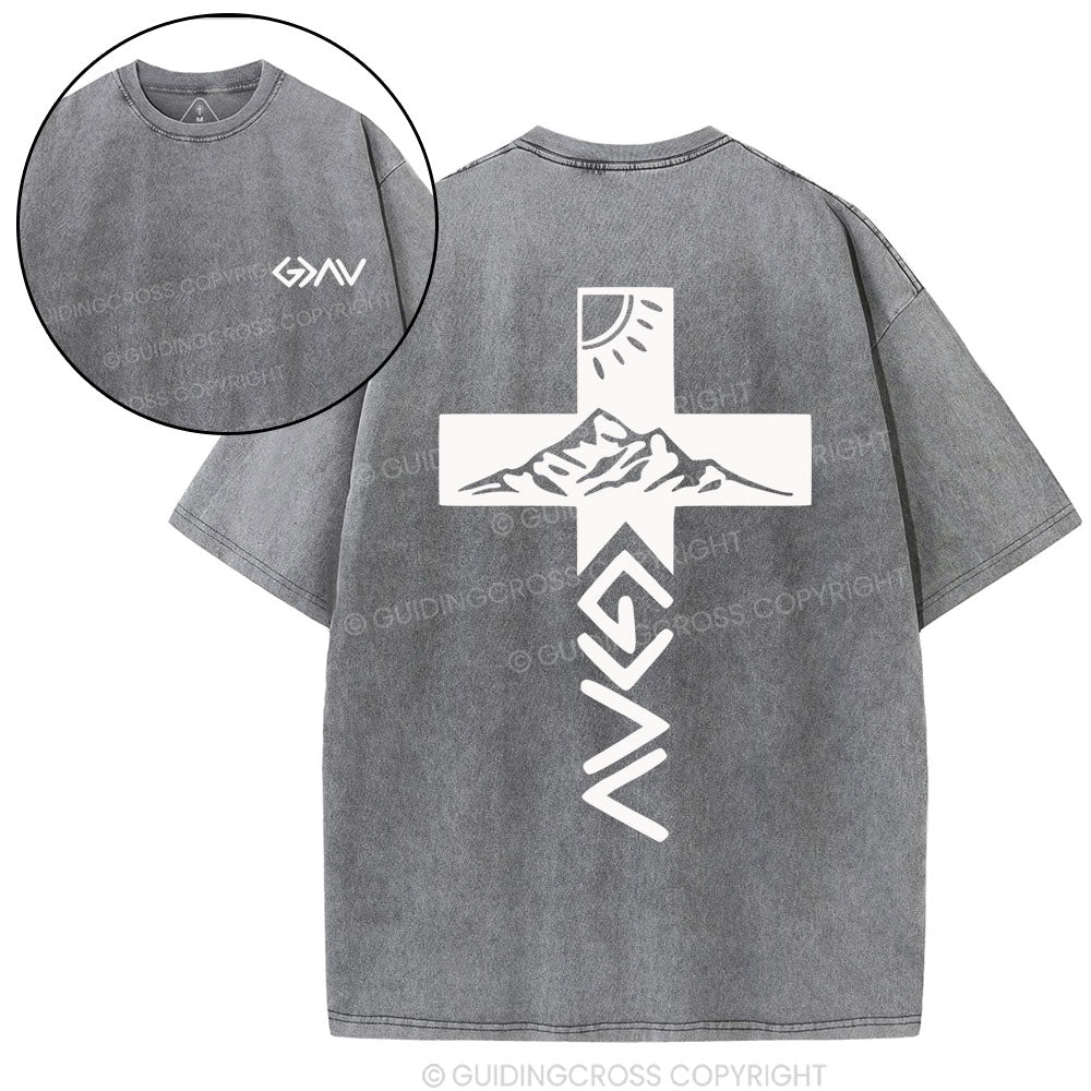 God Is Greater Than The Highs And Lows Christian Washed T-Shirt