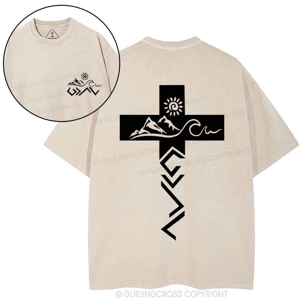 God Is Greater Than the Highs and Lows New Christian Washed T-Shirt