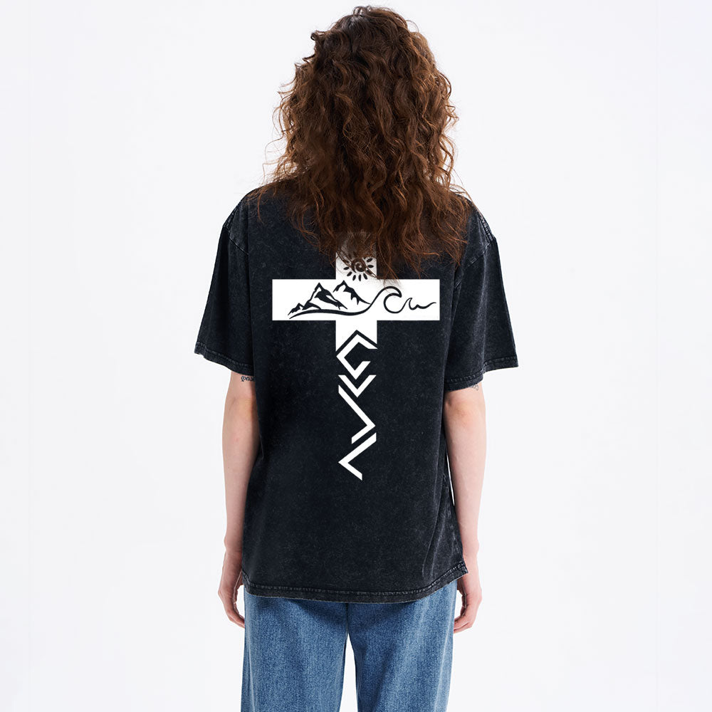 God Is Greater Than the Highs and Lows New Christian Washed T-Shirt