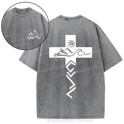 God Is Greater Than the Highs and Lows New Christian Washed T-Shirt