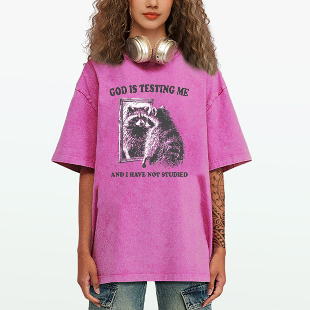 God Is Testing Me And I Have Not Studied Christian T-Shirt