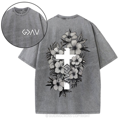 God is greater than the highs and lows Christian Washed T-Shirt