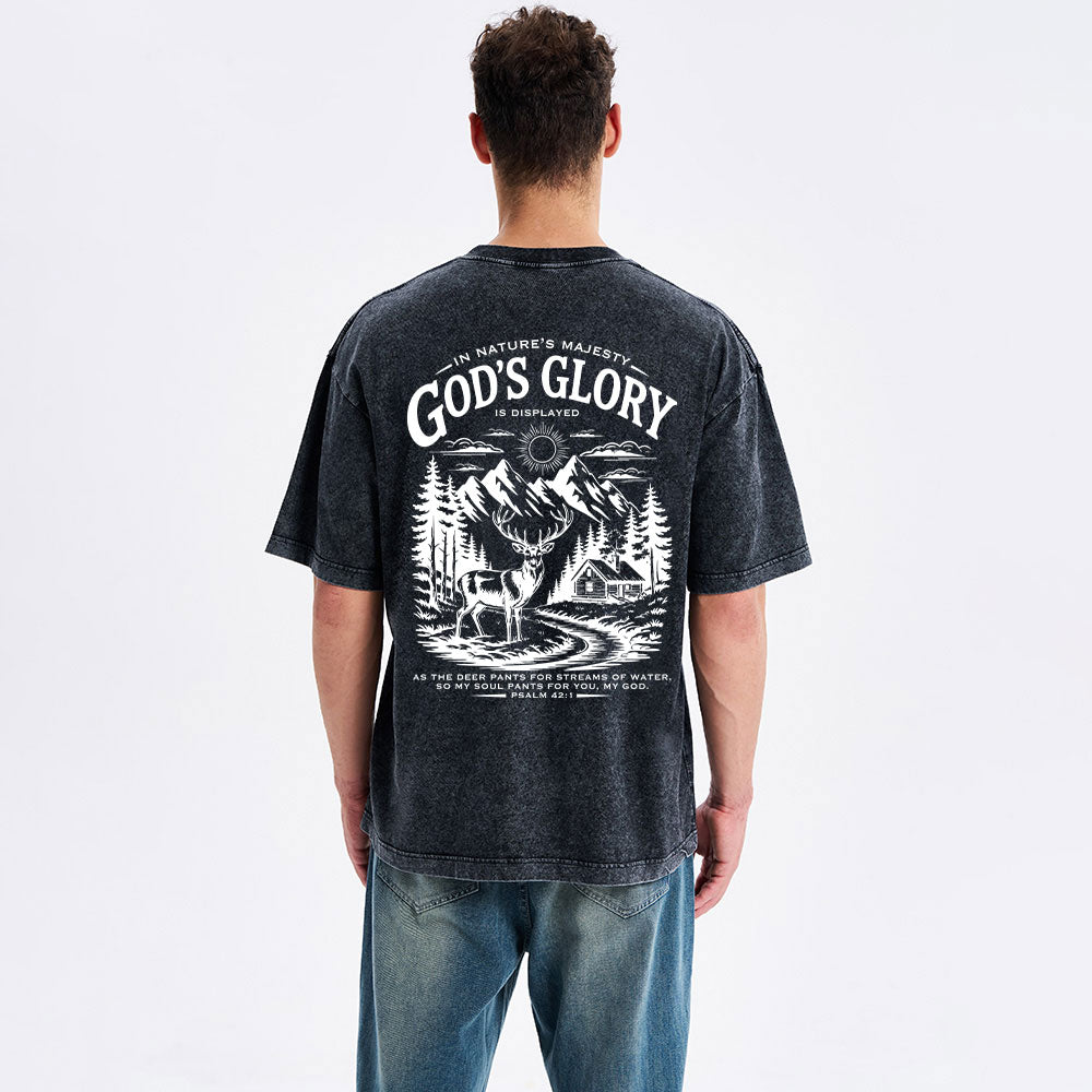 God's Glory Christian Washed T-Shirt