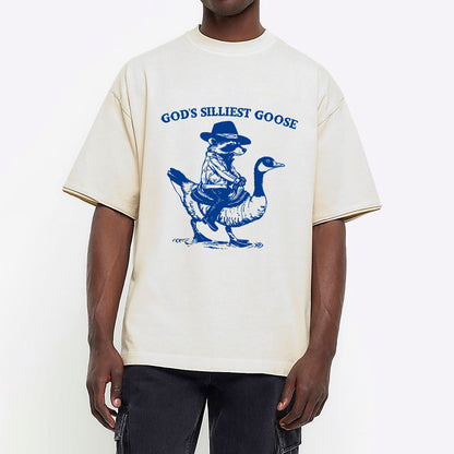 God's Silliest Goose Christian Washed T-Shirt