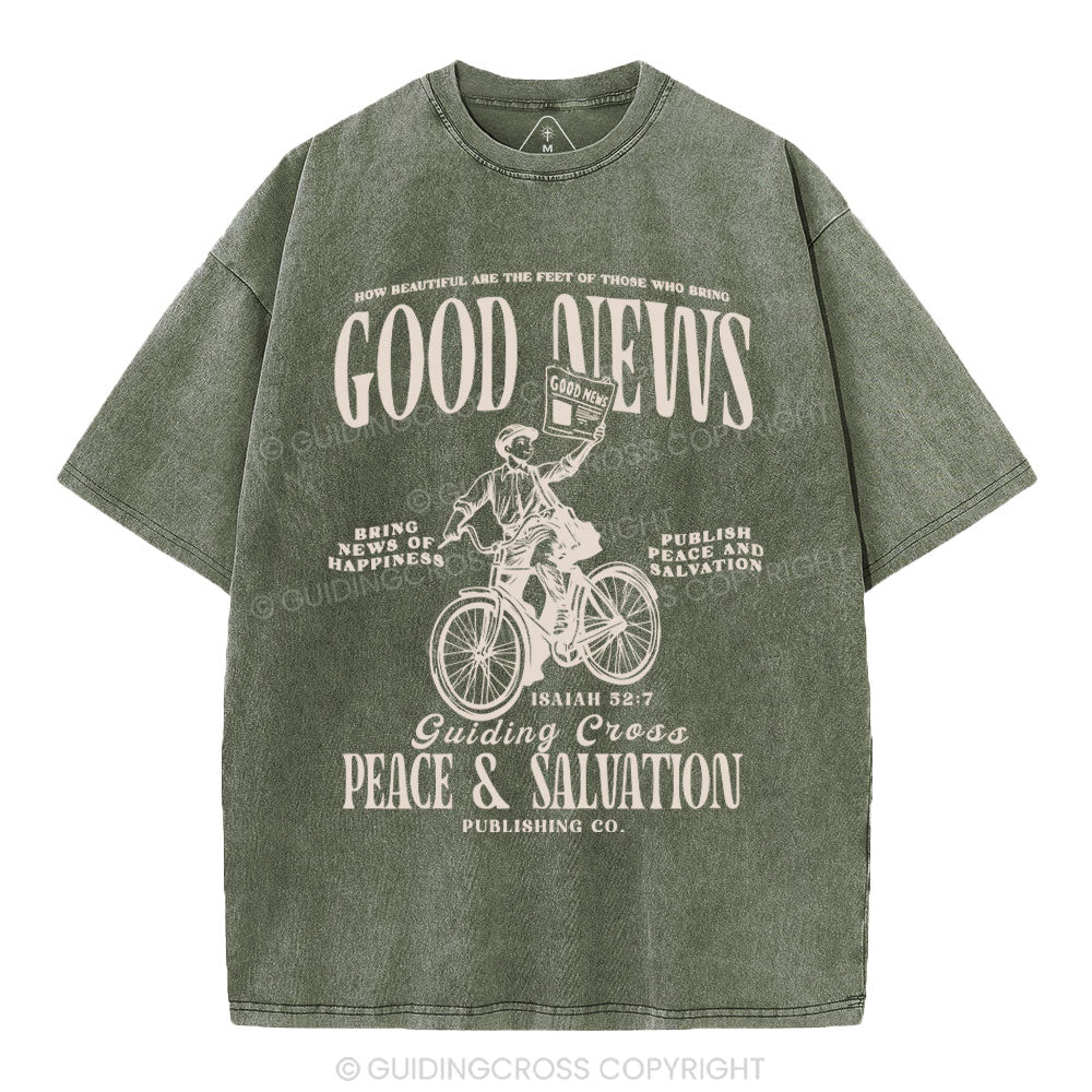 Good News Christian Washed T-Shirt