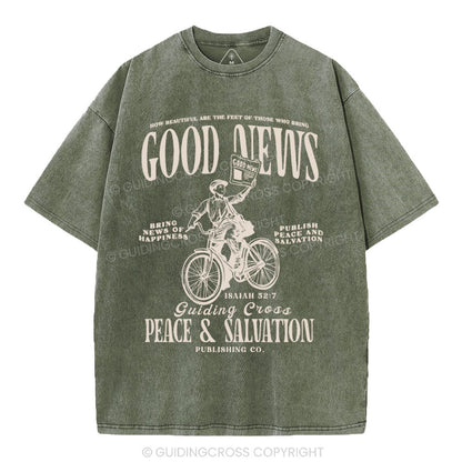 Good News Christian Washed T-Shirt