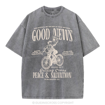 Good News Christian Washed T-Shirt